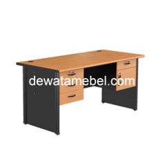 Meja Kantor Ukuran 160 - Orbitrend CST-1080 / Beech-Black